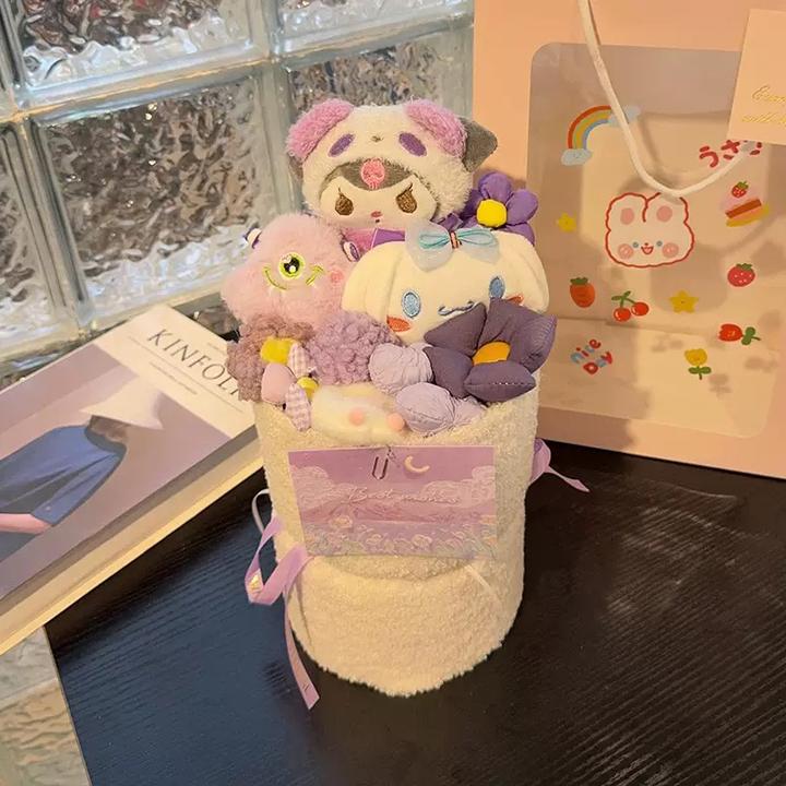 hellokitty花束库洛米玩偶花束生日送女生的生日玩偶送给女朋友