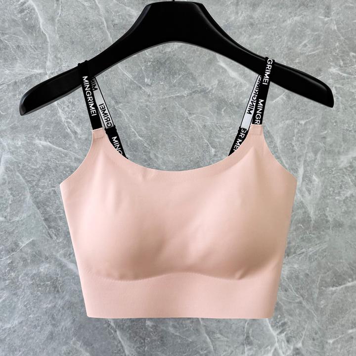 一体式运动瑜伽背心透气吊带时尚速干无痕裸感健身训练舒适美背