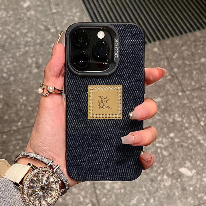 平面复古牛仔适用苹果16/15手机壳iphone14Promax17/13软12防摔11