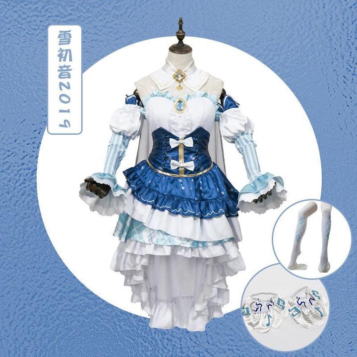 虚拟偶像2019雪未来cos服公主风雪未来衣服cosplay动漫角色扮演服