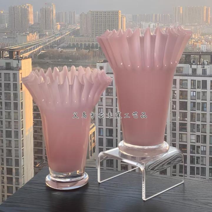 现代简约创意琉璃花器花瓶样板房家居桌面茶几电视柜玄关软装饰品