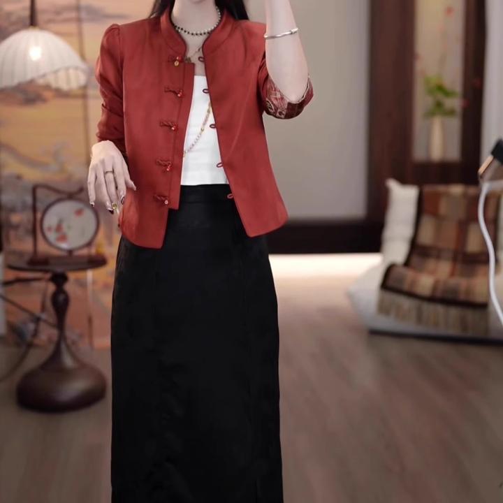 国风气质新中式高端大气复古两件套2025秋季新款洋气百搭时尚套装