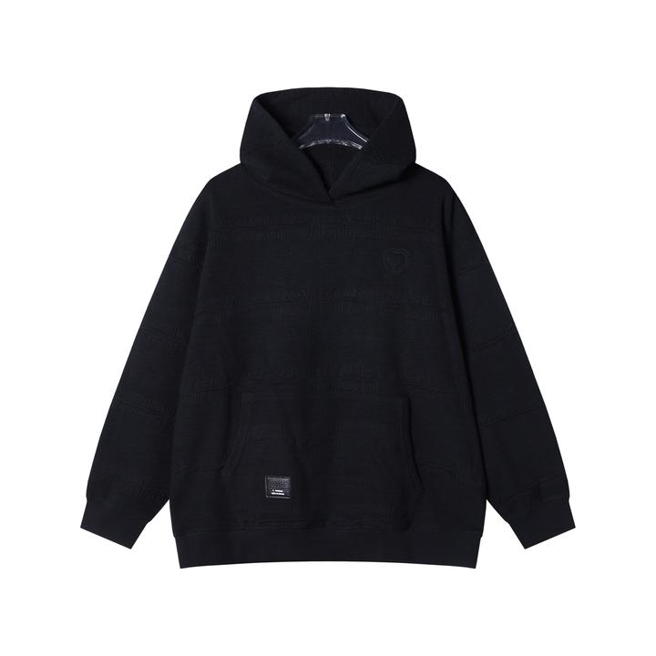 SDSA男士秋冬新款痞帅男装韩版潮牌提花连帽卫衣时尚百搭套头卫衣