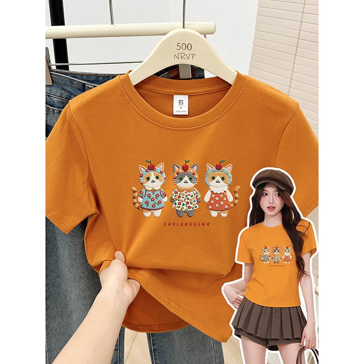 夏季韩系正肩短袖t恤女修身大码女装遮肉显瘦高弹力棉圆领上衣潮