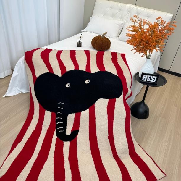 【设计师款】【大象沙发毯】多功能沙发毯子客厅休闲高定午睡盖毯。