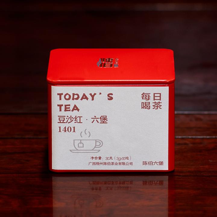 【30g】豆沙红1401袋泡茶陈伯特级黑茶梧州正宗六堡陈伯六堡茶