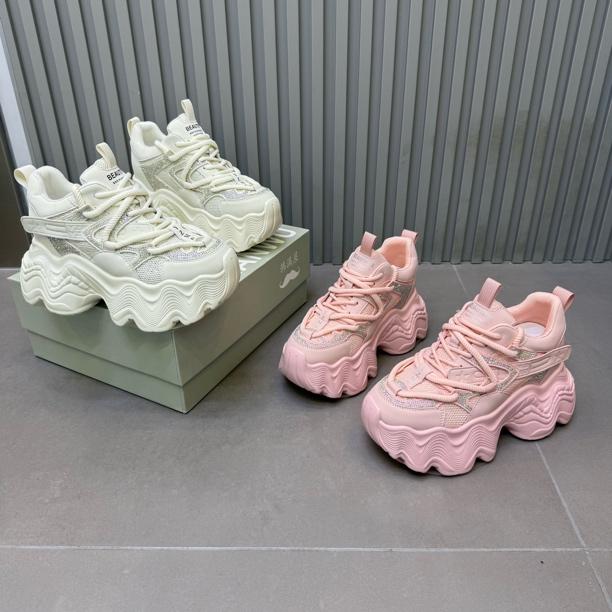 新款厚底松糕内增高休闲运动老爹鞋底厚6公分增高显脚小