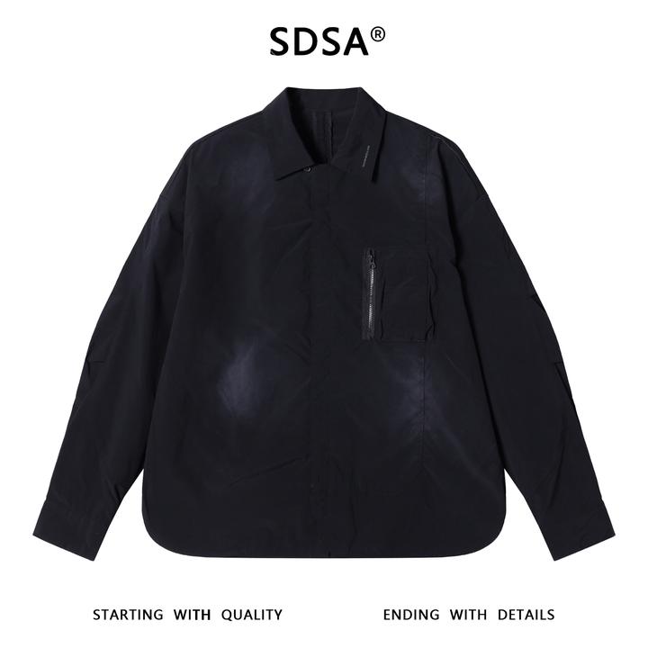 SDSA男士秋冬新款痞帅男装潮牌小众设计翻领夹克外套工装休闲百搭