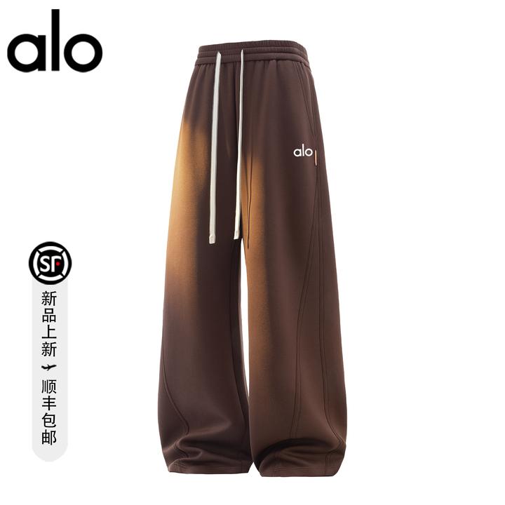 【官方奥特莱斯】品牌折扣 秋季阔腿裤男女宽松大码直筒休闲裤