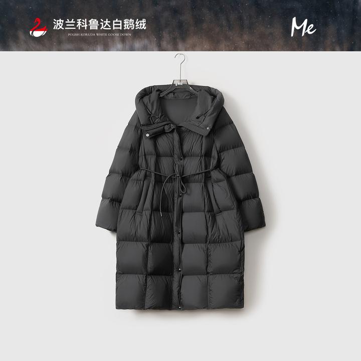 ME【波兰进口科鲁达太阳能过膝】95白鹅绒保暖羽绒服MEQA3886