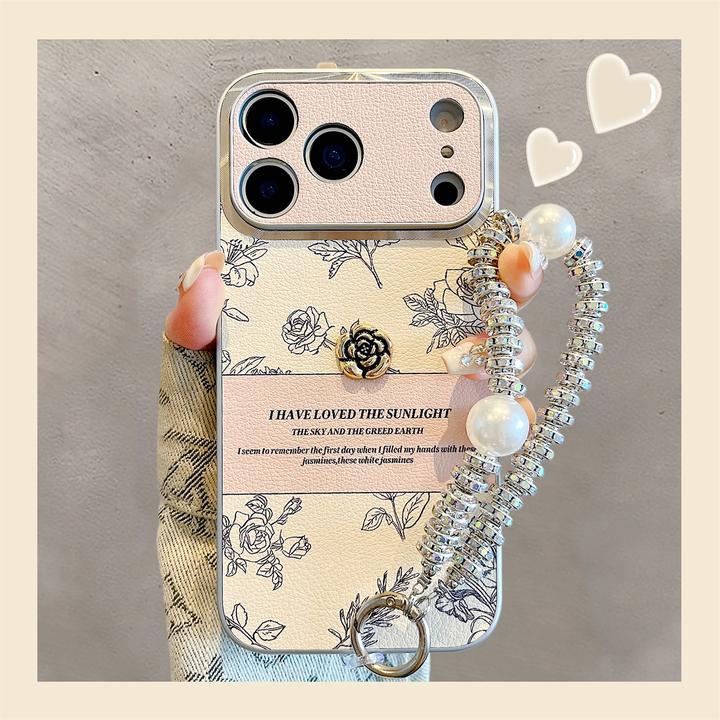 高级感素描山茶花适用iPhone17promax手机壳苹果17新款Air防摔女