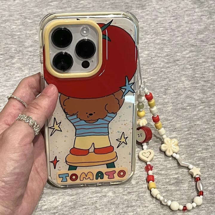 趣味可爱油画举重苹果狗狗猫咪适用于iphone16promax苹果14手机壳