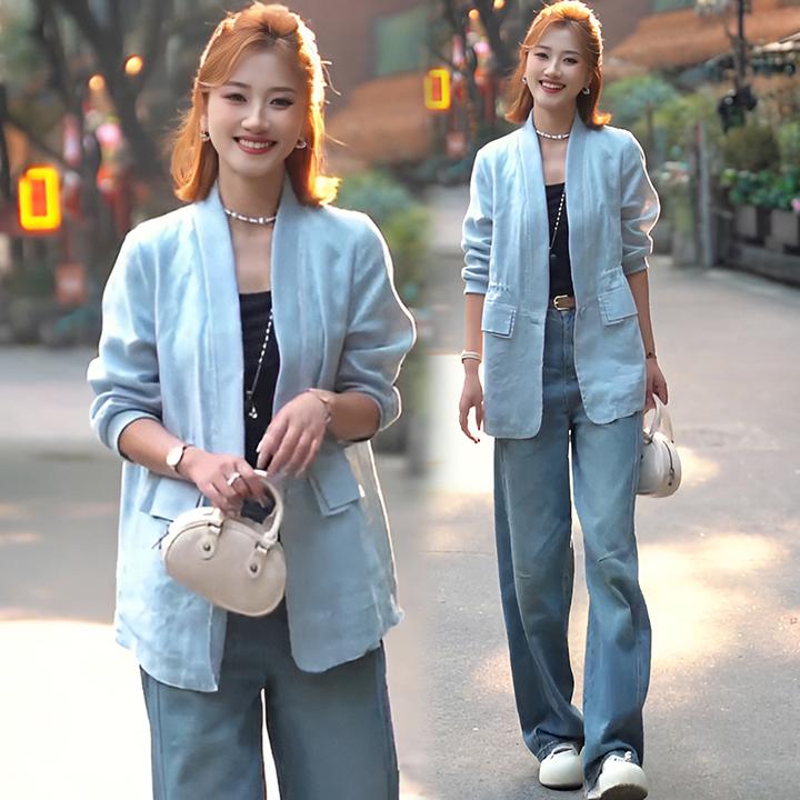 简约高级感外套2025春秋季新款网红百搭精致洋气显瘦时髦长袖上衣