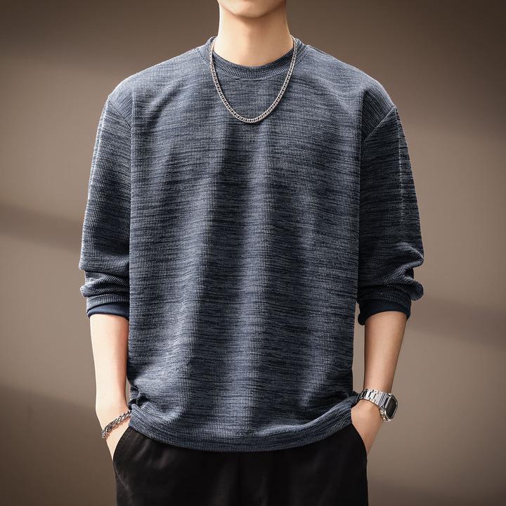 U&PURA高端日系300g重磅纹理长袖卫衣男秋季复古潮流宽松百搭休闲