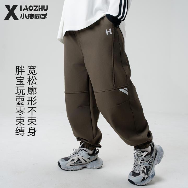 胖童男童裤子工装裤大童青少年大码裤子休闲裤长裤加肥加大54314