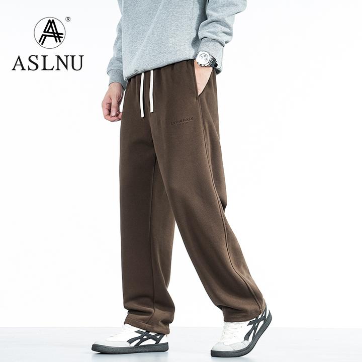 美式重磅卫裤男士2025春秋季新款宽松直筒垂感运动休闲长裤子潮牌