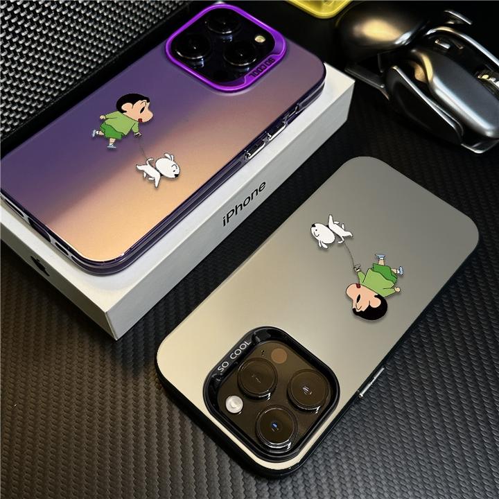 适用苹果17promax手机壳iPhone16硅胶15plus保护套14遛狗小新13新