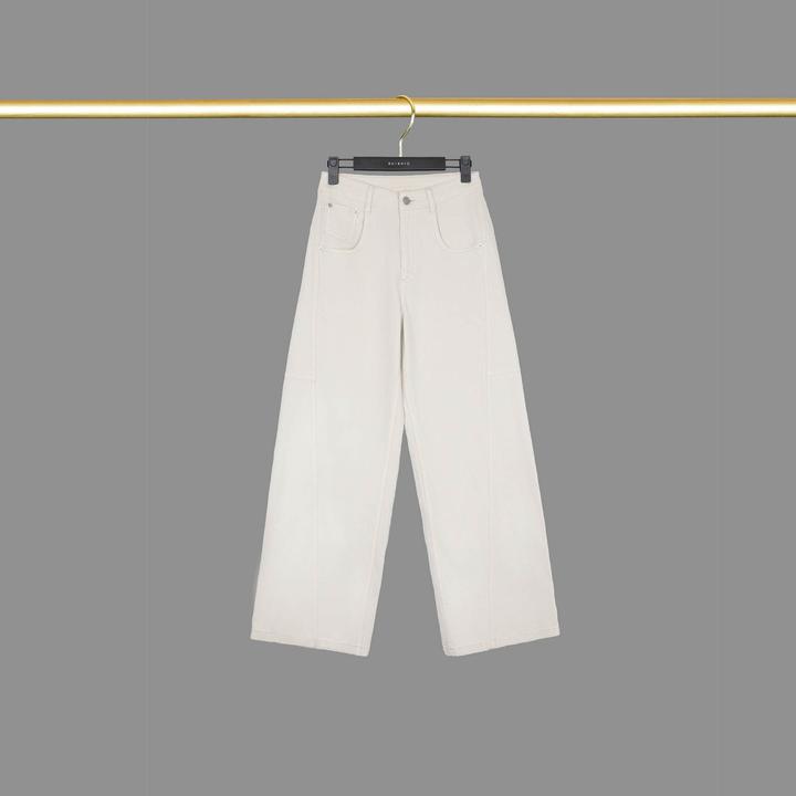 我是摩羯牛仔世家 美国康龙汉麻棉YKK拉链休闲百搭阔腿直筒裤