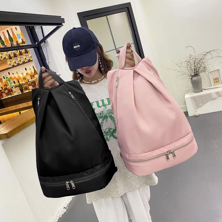 扉姿 舞蹈收纳包女运动健身包防水背包游泳包旅行双肩包F060