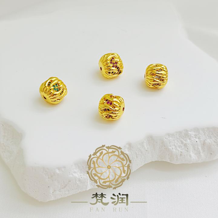 足银玻璃手链 FR【火菩提】足银/镀层22k金5D无氰电铸2店