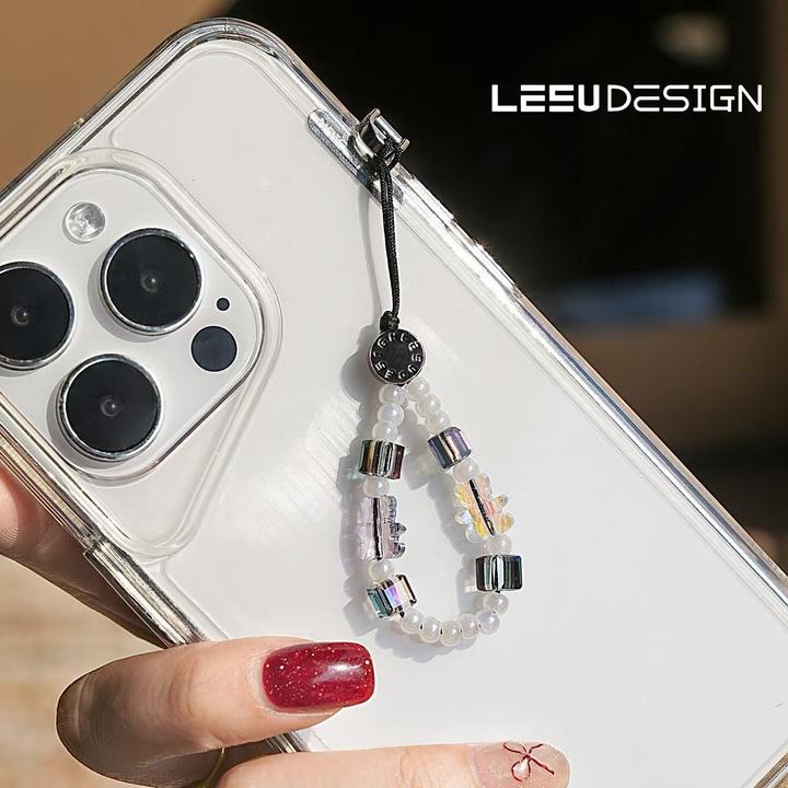 LEEUDESIGN“灵饰绮幻”短款手指手机链挂件指环链创意手机挂件饰品