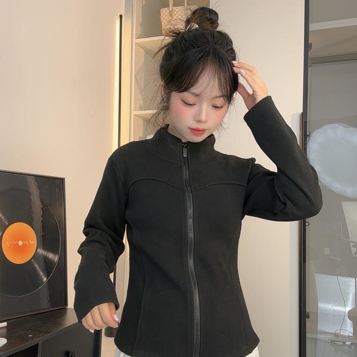 【2025新款石墨烯小蛮腰】立领连帽羊绒蚕丝蛋白修身保暖外套XX