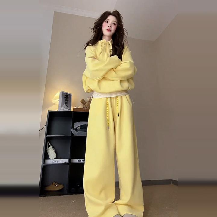 秋冬高级感休闲卫衣时尚套装女2025新款爆款小个子入秋穿搭一整套