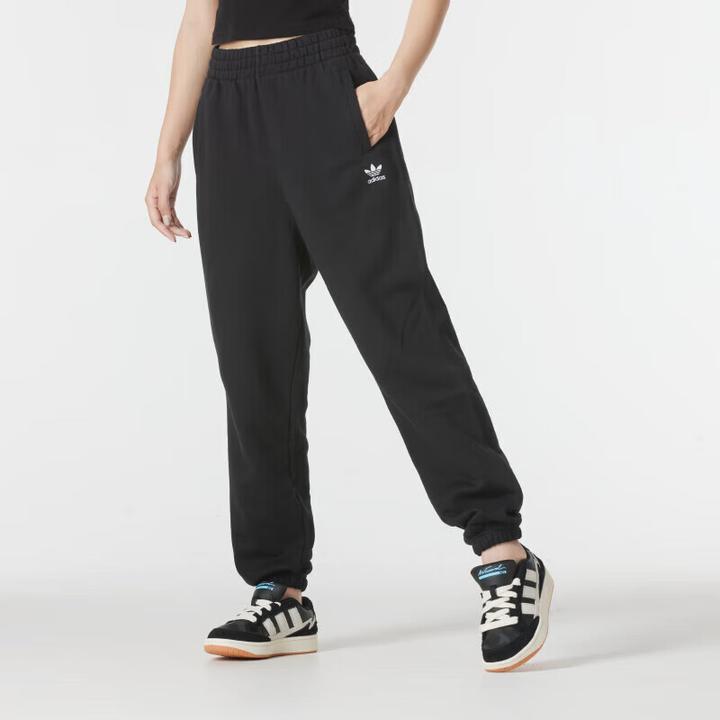 adidas/阿迪达斯三叶草女裤 冬季新款运动裤卫裤休闲针织棉质长裤