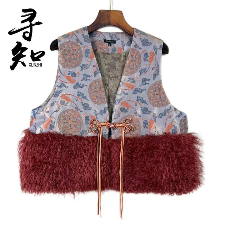 寻知·朱总原创设计XZM363J流光暖绒马夹