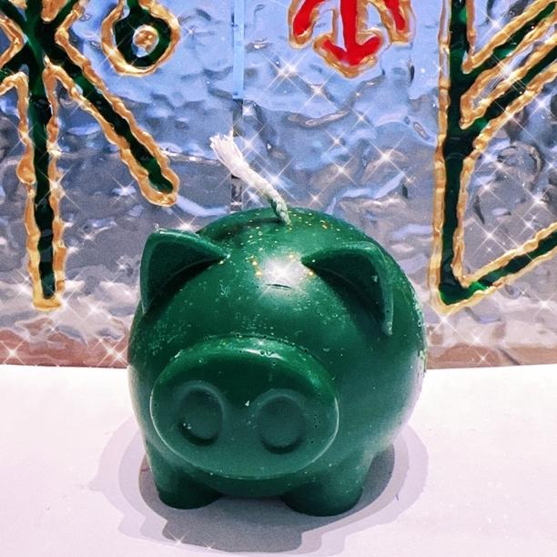 象森火火纯收工创意小猪香薰蜡烛