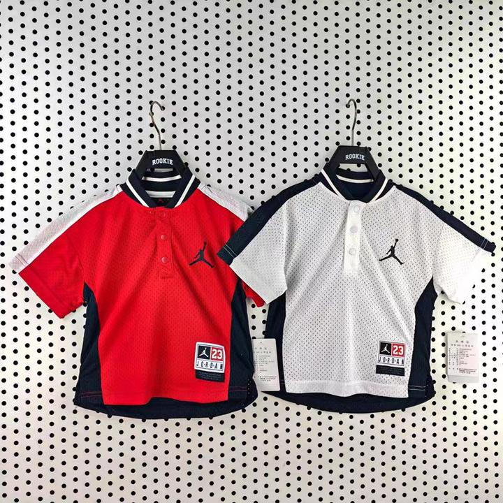 【官方旗舰】AIR JORDAN夏季休闲运动童装男童圆领短袖T恤透气5063