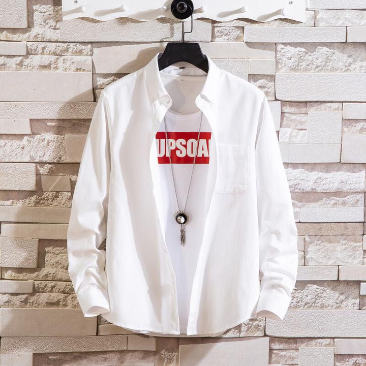 专业衬衫新款秋季牛津纺长袖衬衫男商务休闲走量