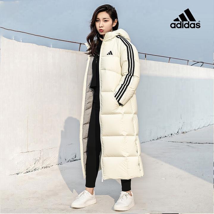 adidas阿迪达斯正品羽绒服长款男女加厚防风保暖夹克外套KC2497
