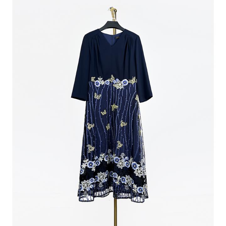 秋冬新款洋气时尚气质连衣裙 欧5011P