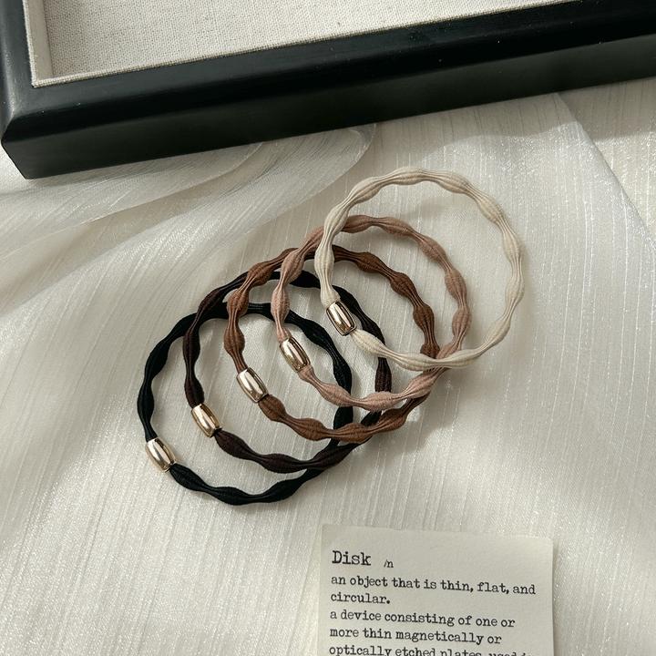 高马尾头绳橡皮筋发圈女扎头发绳头饰胶圈皮套运动藕节高级感简约