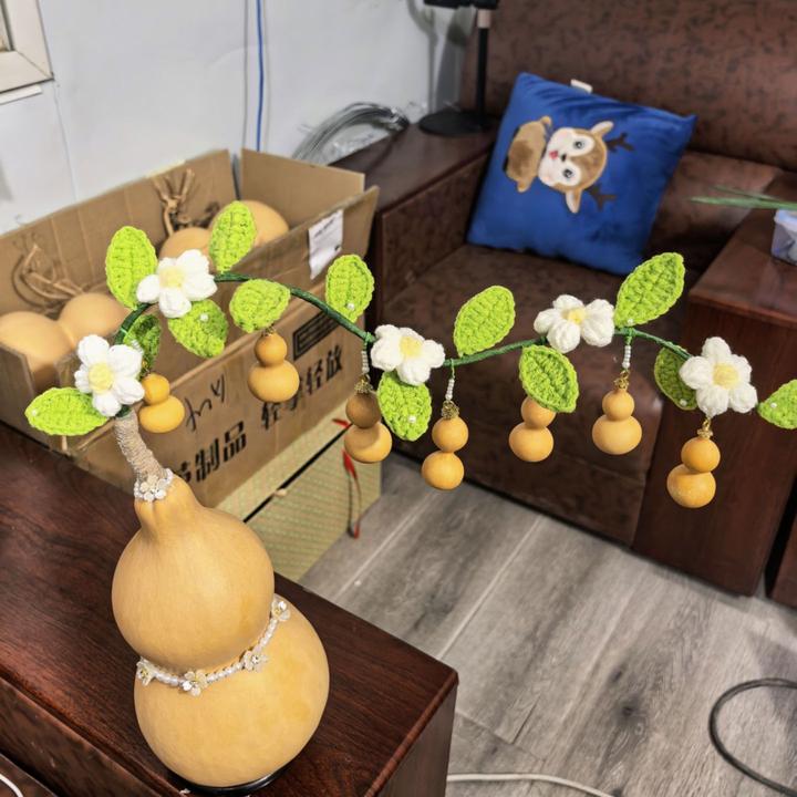 葫芦娃摆件手工钩织创意家居摆件