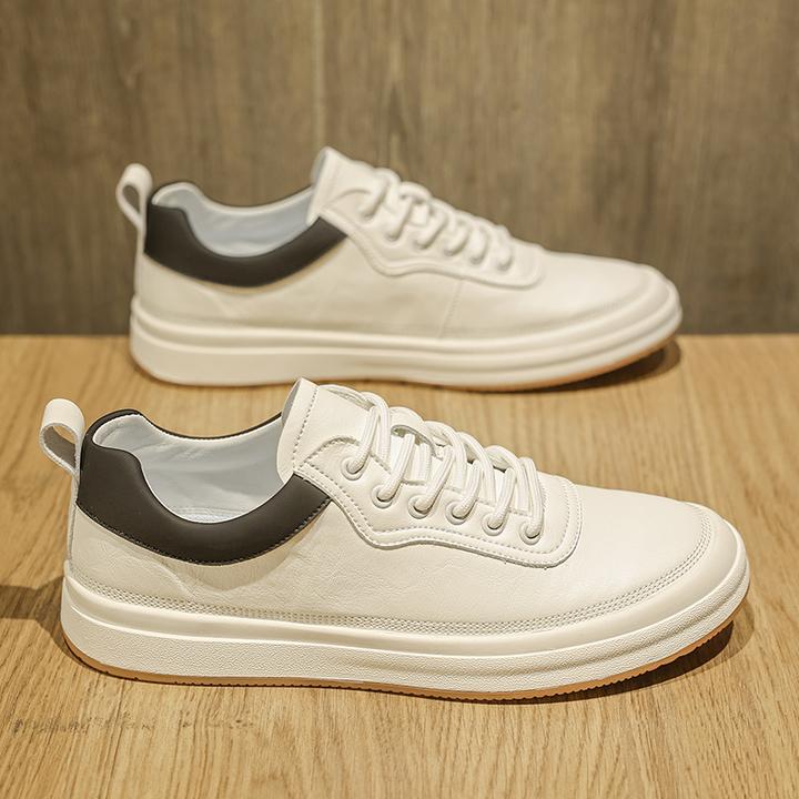 2025低帮春季休闲板鞋小白鞋透气软底男鞋男士运动百搭潮流学生鞋