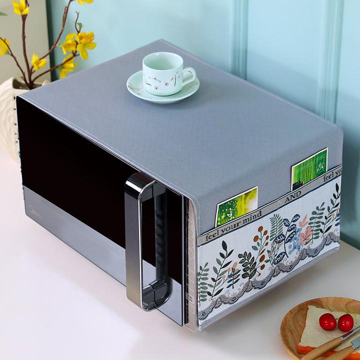 格兰仕美的微波炉罩子欧式防滑防尘盖布盖巾帘厨房防尘烤箱套