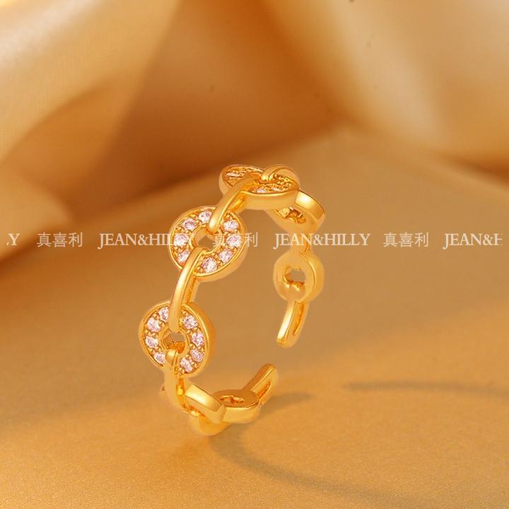 【钱串】戒指  配饰女款 小众首饰配饰 2025新款简约开口戒