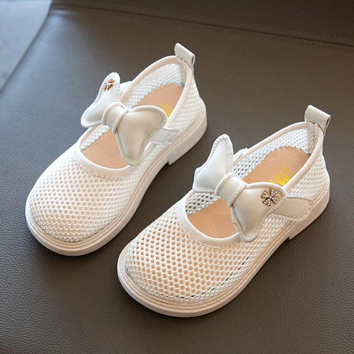 ABC官网女童凉鞋2025新款夏季女孩运动网鞋透气网面儿童公主鞋蝴