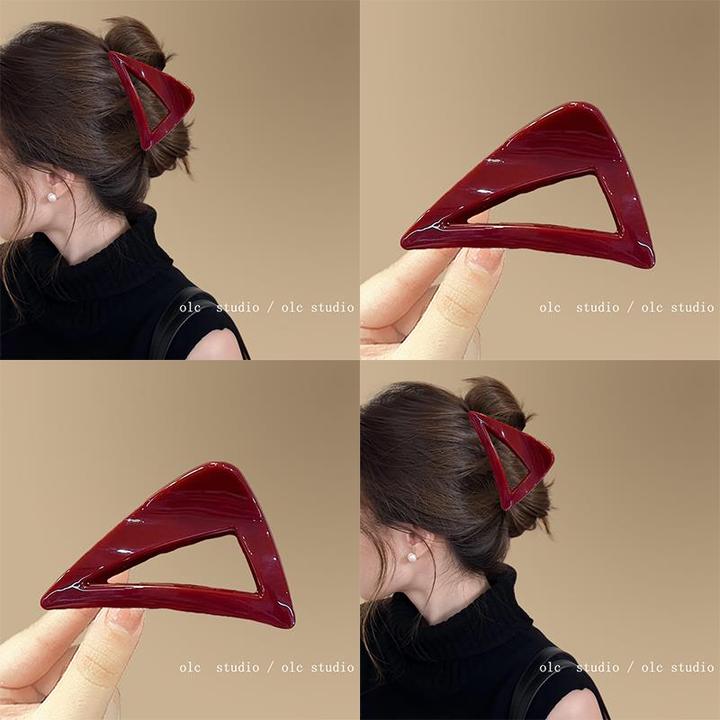 素角清韵！头发抓夹鲨鱼夹女2025新款高级感秋发夹后脑勺夹子发饰