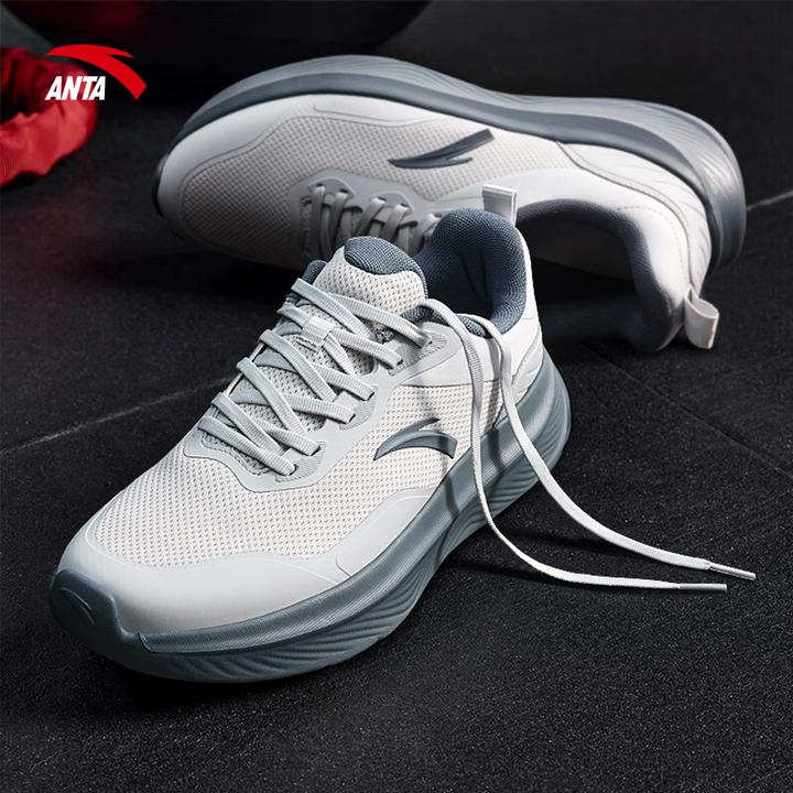 安踏综训鞋男鞋2025秋季新款网面运动鞋秋季防滑耐磨通勤训练鞋男