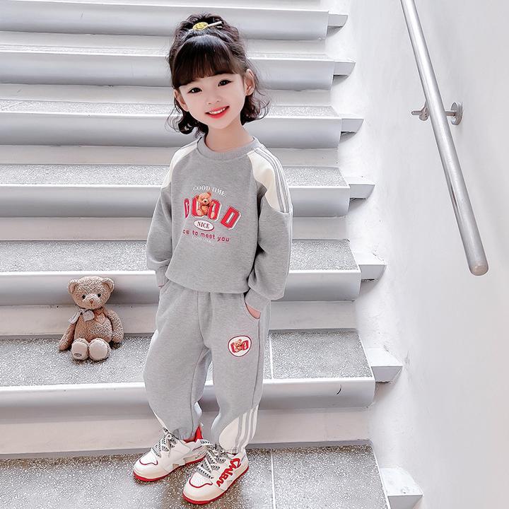 女童套装春秋2025新款洋气韩版儿童秋季休闲运动秋装卫衣宝宝时髦