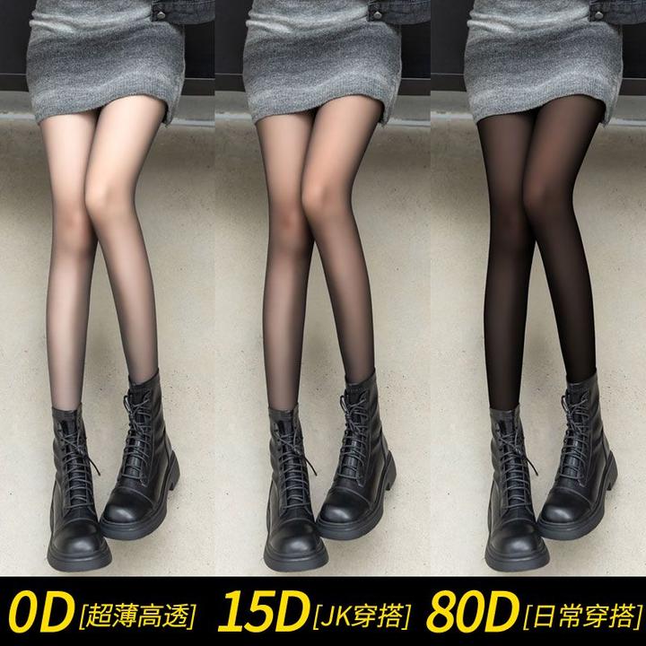 2025浅黑色超火空气感0D黑丝袜真透肤纯欲显瘦高弹力防勾丝连裤袜