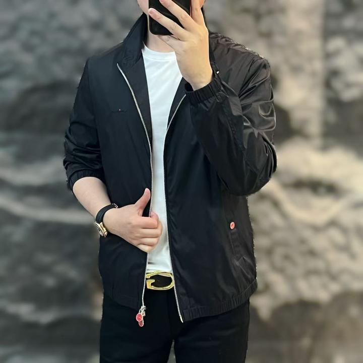 新款高端男士潮流百搭个性休闲简约夹克25168