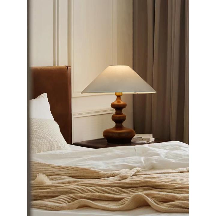 法式复古台灯卧室氛围灯美式新中式侘寂风床头柜客厅床头灯高级感