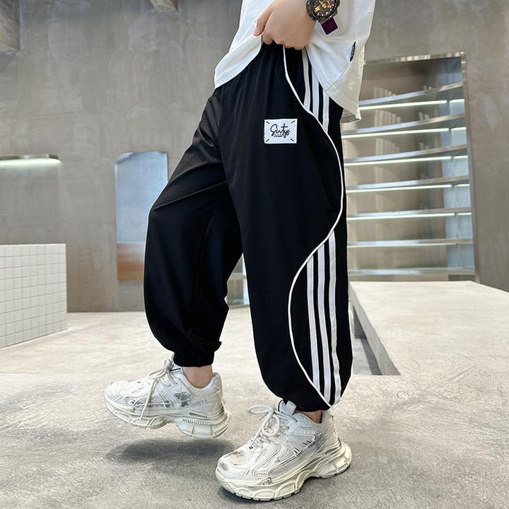 男童春夏季时尚宽松休闲裤中大童韩版帅气防蚊裤儿童薄款男童裤