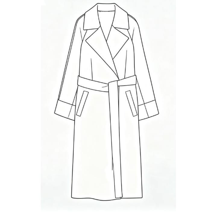 【Montendre】秋季新款 C 重磅美丽奴羊毛大衣气质时尚舒适百搭外套