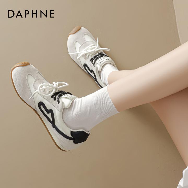 达芙妮厚底经典超火德训鞋女2025秋季新款增高显脚小休闲运动鞋子