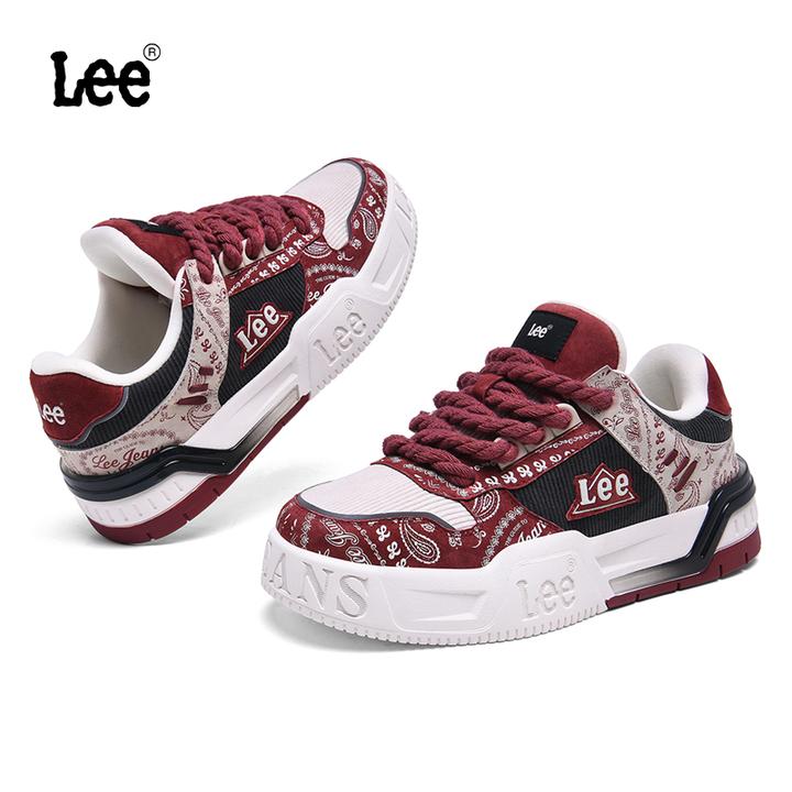 Lee新款四季百搭时尚国潮板鞋厚底增高防滑冬季复古透气休闲板鞋
